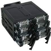 Icy Dock ToughArmor MB508SP-B Drive Enclosure for 5.25 - Mini-SAS HD Host