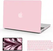 B BELK Compatible with MacBook Air 13.6 inch Case 2025 2024 2023 2022 Release M4 M3 M2 A3240 A3113 A2681 Liquid Retina Display, Plastic Hard Shell Case + Keyboard Cover + Screen Protector, Baby Pink