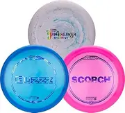 Discraft Mid-Level Three Pack – Disc Golf Set | Perfect for Men, Women, and Kids | Including – Banger GT, Buzzz, & Scorch | Intermediate Skill Level | Disc Color & Foil Will Vary