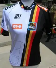 Belgian Waffle Ride 2015 BWR Cycling Jersey Stage One S1 White Full zip