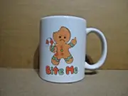 1=NEW=2 PICTURE==CERAMIC==BITE ME==11OZ=WHITE=GLOSSY=GREAT GIFT=SEE PICTURES.