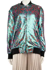 Sequinned Bomber Jacket