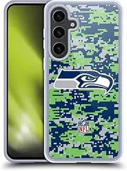 Head Case Designs Officially Licensed NFL Digital Camouflage Seattle Seahawks Graphics Soft Gel Case Compatible with Samsung Galaxy S24+ 5G