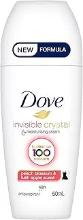 Dove Dove Invisible Crystal Anti-perspirant Deodorant roll-on for 48 hours of protection Invisible Crystal With 1/4 moisturising cream. Tested on 100 colours 50 ml
