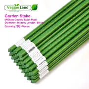 36 pcs 16mm X 90cm Garden Stakes ( Plastic Coated Steel Pipes )