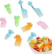 Fruit Picks for Kids, Cute Cocktail Forks, Cartoon Snack Toothpick for Fruits Appetizers Cake Dessert Home School Travel