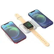 3 in 1 Foldable Wireless Charger Magnetic Fast Wireless Charging Pad