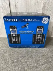 GE DECT 6.0 Cell Fusion Cell Manager Bluetooth Phone System Black 2 Handsets