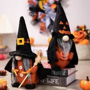 2Pcs Faceless Doll Halloween Party Decor Theme Terror Faceless Gnome Doll Decor