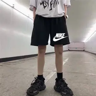 100％原廠Nike 休閒短褲 Aw77 ALUMNI 耐吉棉褲 運動休閒 高腰直筒短褲 健身訓練籃球褲 學生褲 女五分短褲夏季薄款