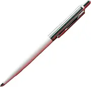 OHTO RAYS NKG-255R-WT ABS Steel Ballpoint Pen with Brass Clip in White Line Width 0.5 mm