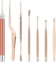 Heallily 7Pcs Children Ear Wax Picks Lighted Ear Curette Ear Wax Remover Ear Cleaning Tool