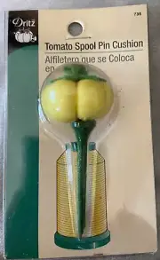 Fritz Tomato Spool Pin Cushion - Yellow 2003 NEW NIP