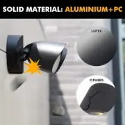 LUTEC 32W 2500 Lumen LED Security Lights Motion Sensor Light Outdoor, 5000K