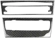 Radio Trim Panel Frame Cover for BM&W 3 Series 2005-2012 E90 E92 E93 Auto Interior Carbon Fiber Center Control CD Panel Frame Cover Decorative Sticker Trim(Style D)