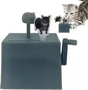 Music Box for Cat, Hand Crank Musical Box for Kitten, Interactive Rotatable Sound Toys for for Small Medium Large Kitten Play