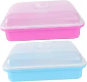FONDOTIN Nutrition Trays 2 Sets Plant Germination Tray Cover for Seedling Garden Nursery Pots