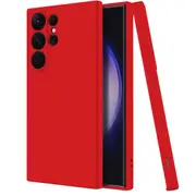MCC For Samsung Galaxy S22 Ultra 5G Soft Liquid Silicone Shockproof Case Cover S908 [Red]