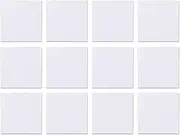 Dry Erase Sticky Notes, 12 Pack, 3 x 3" Reusable Whiteboard Surface for Home, Classroom or Office Use