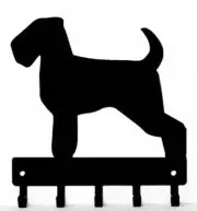 Wheaten Terrier Dog Key Rack/ Leash Hanger Made in USA