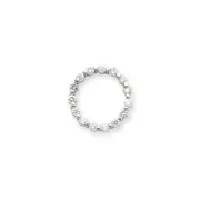 14k White Gold VS Diamond Fancy Circle Pendant