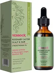 Rosemary Castor Scalp and Hair Strengthening Oil with Biotin, 60ml