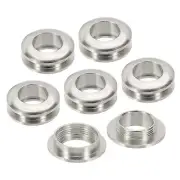 10mm(2/5 Inch) Brass Hole Eyelets, 6 Pcs Arc Surface Grommets, Imitation Silver