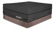 Waterproof 600d Polyester Square Hot Tub Cover Outdoor Spa Covers 90x90in Black