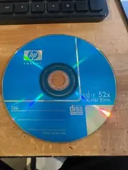 50 HP Blank 52X CD-R CDR Branded Logo 700MB Media Disc NEW