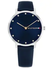 [Tommy Hilfiger] Pippa Leather Dial Watch in Navy
