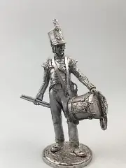 Napoleonic tin soldier 1/32, British drummer figurine, Highly detailed figure