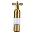 T (Golden)Stainless Steel Pepper Mill Manual Faucet Valve Shape Black Pepper Se