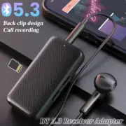 LED Wireless Bluetooth Receiver 3.5mm AUX Audio Stereo Music Home Car Adapter
