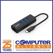 3 Port Volans VL-HJ45-C2 USB-C to USB 3.0 with Ethernet Adapter