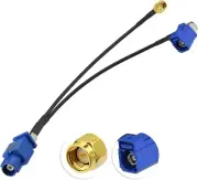 Fakra C Male to Female Right Angle SMA Male Splitter Cable for GPS Antenna Cable