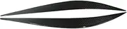 mknvu Headlight Eyebrow Trim Cover Sticker,Fit For, F80 M3 F82 F83 M4 4 Series F32 F33 F36 Carbon Fiber Head Light Lamp Brow Headlamp Eyelid Headlight Eyebrow Strips