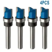 1/4" Shank Router Bits Alloy Cutter Router Bit Template Woodwork Flush Useful