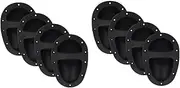 Angoily 8pcs Speaker Handles for Easy Carrying Replacement Sound Handles for Amplifiers and Speakers Comfortable Grasp Design for Enhanced Portability