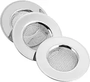 3pcs Stainless Steel Kitchen Sink Drain Strainer Anti-Clogging Drain Cover Hair Stopper Bathroom Shower