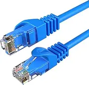 Cat6 75FT Networking RJ45 Ethernet Patch Cable Xbox PC Modem PS4 Router - (75 Feet) Blue