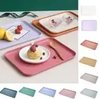 Eco-friendly Wheat Straw Storage Tray Large Capacity Fruit Salad Tray Kitchen
