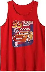 [Disney] Pixar Cars Lightning McQueen Trading Card Tank Top