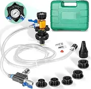 Yoursme 24444 Coolant System Refiller Kit/Vacuum Coolant Refill Tool Leak Tester, Remove Trapped Air, Test Radiator and Heating Core Lines Leaks, 5 Adapters Universal for Car SUV Truck