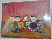 Peanuts Charlie Brown Lucy Sally Linus Snoopy Wooden Puzzle Decor Frame New