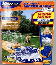 New Banzai Soak N Splash Water Slide Slip Slide 18ft Kids Summer Fun Pool Board