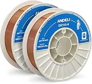 Carbon Steel Solid MIG Welding Wire, ER70S-6 .035-Inch 10-Pound 2-Packs Gas Mig Welding Wire with Low Splatter and High Levels of Deoxidizers - For All Position Gas Welding