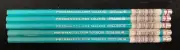Prismacolor Turquoise Drawing Pencils 5pc. set, Soft,HB,2B,3B,4B,6B