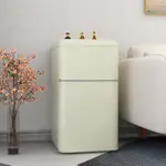 金松BCD-81JR復古小冰箱雙門小型迷你冰箱辦公室公寓冷藏冷凍冰箱
