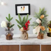 在飛比找蝦皮購物優惠-🥰聖誕節裝飾品 桌面櫥窗迷你聖誕樹 擺設盆栽場景佈置 裝飾品