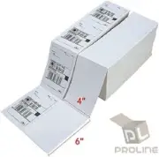 8000 Fanfold 4x6 Direct Thermal Labels. Shipping / Barcode Labels for Zebra UPS